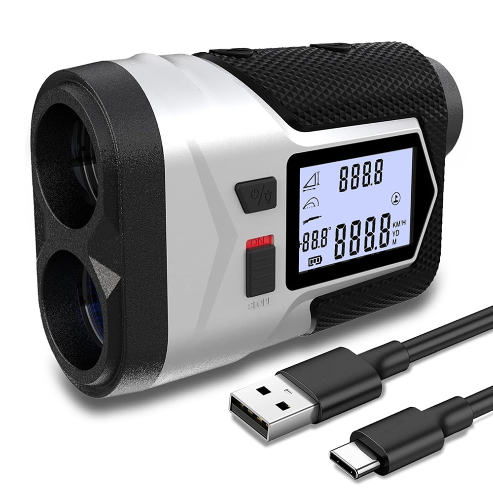 Rangefinder Laser Golf - Golfafstandsmeter met hellingschakelaar 1200 m oplaadbaar