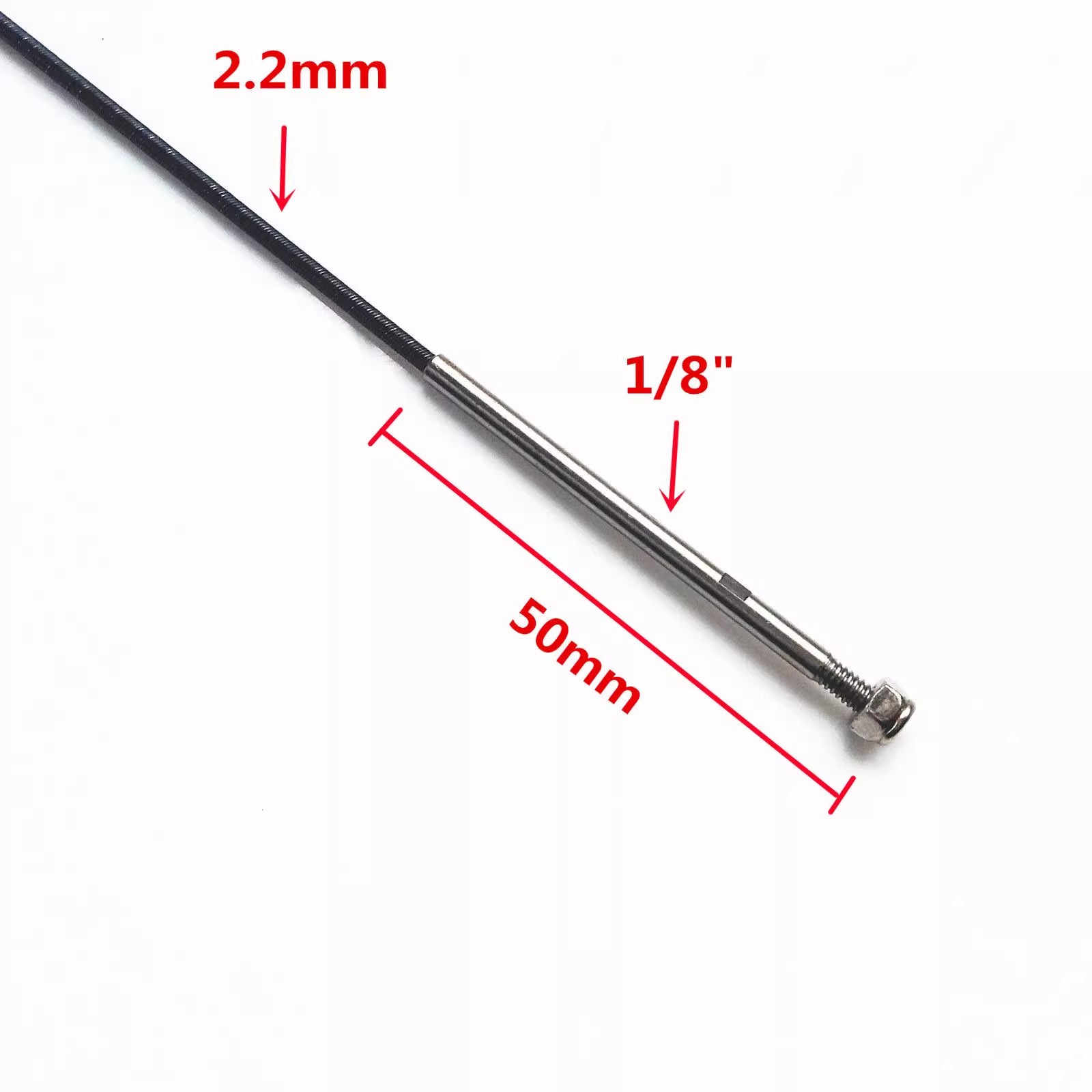 Shaft Flex Stiff - 3,175 mm geïntegreerde flexibele as 2,2