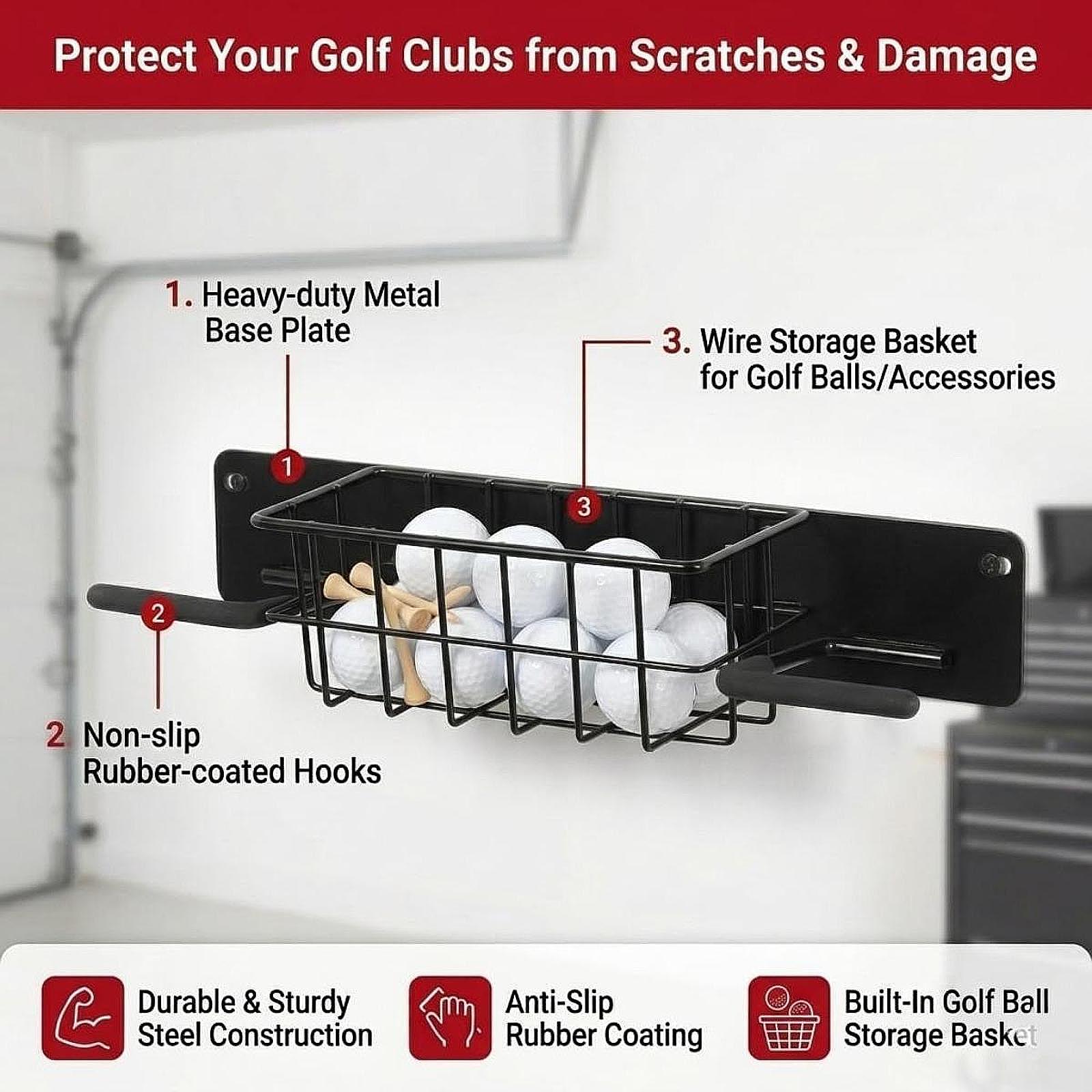 Ruimtebesparende golfuitrustin - Golf Equipment Garage Storage recensie en prijs