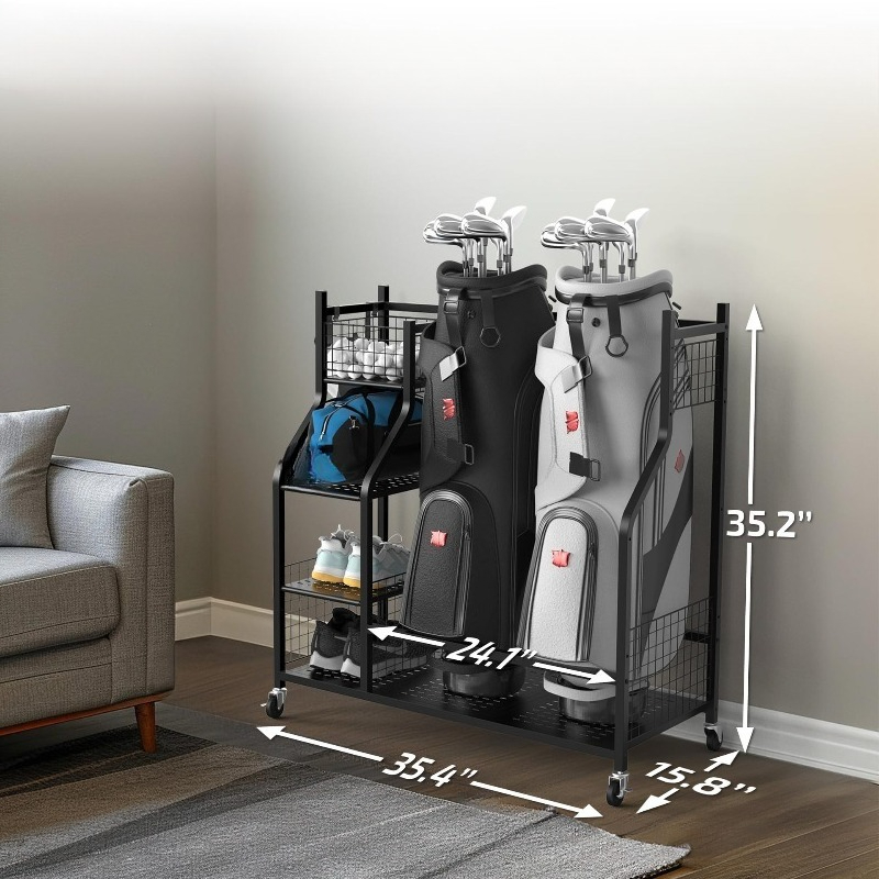 Opbergrek voor golftassen, dis - Golf Equipment Garage Storage recensie en prijs