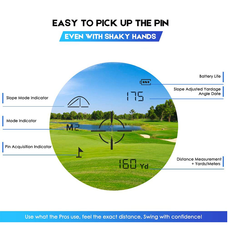 Jachtafstandsmeter 650 yards l - Rangefinder Laser Golf recensie en prijs